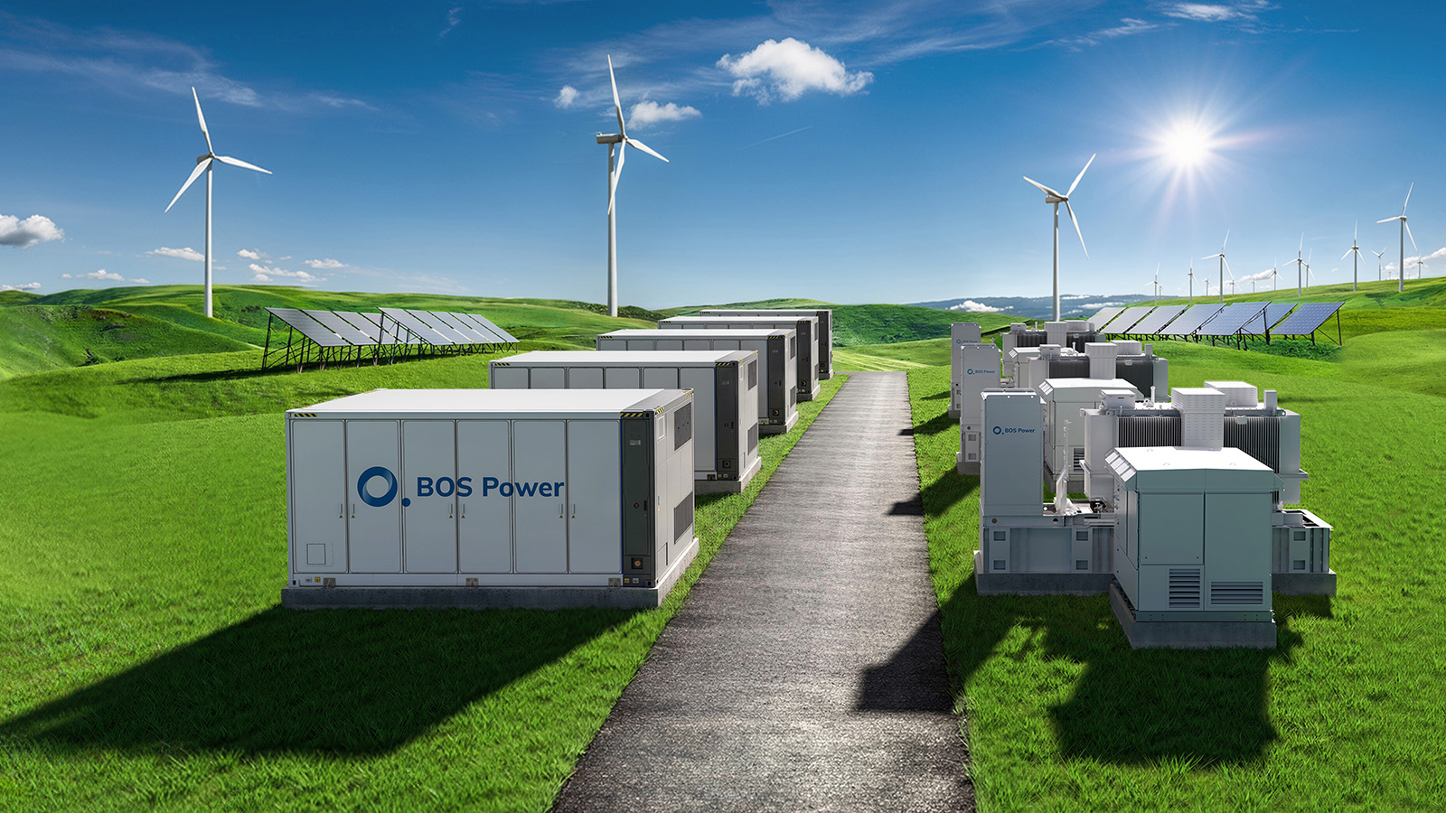 BOS Power | Batterilagringssystem BESS | Energilagring